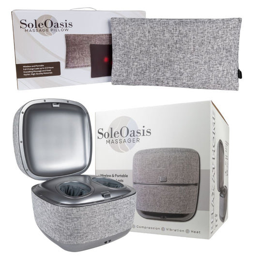 SoleOasis Foot Massager + SoleOasis Massage Pillow
