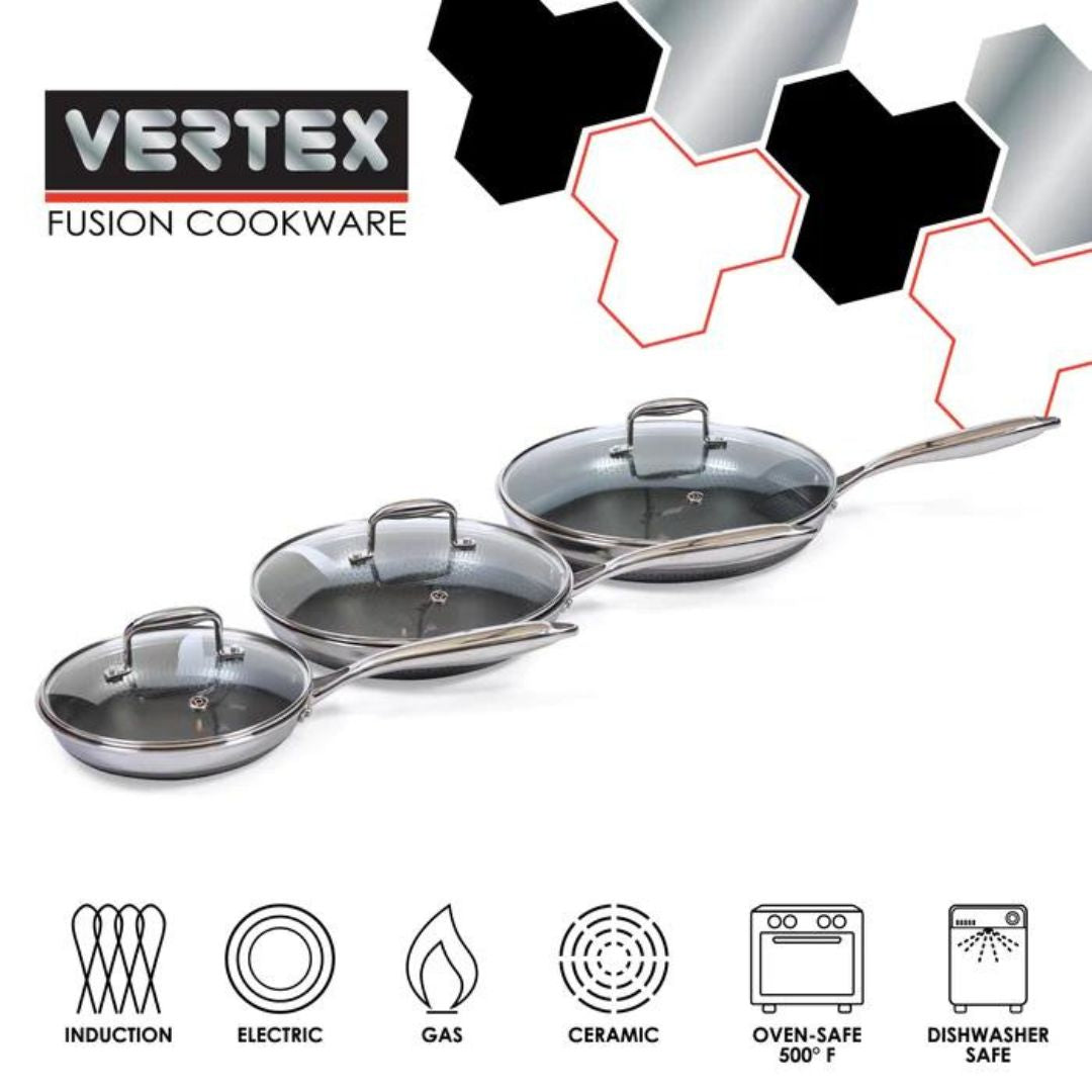 VERTEX Cookware Set | Non Stick | Non Toxic